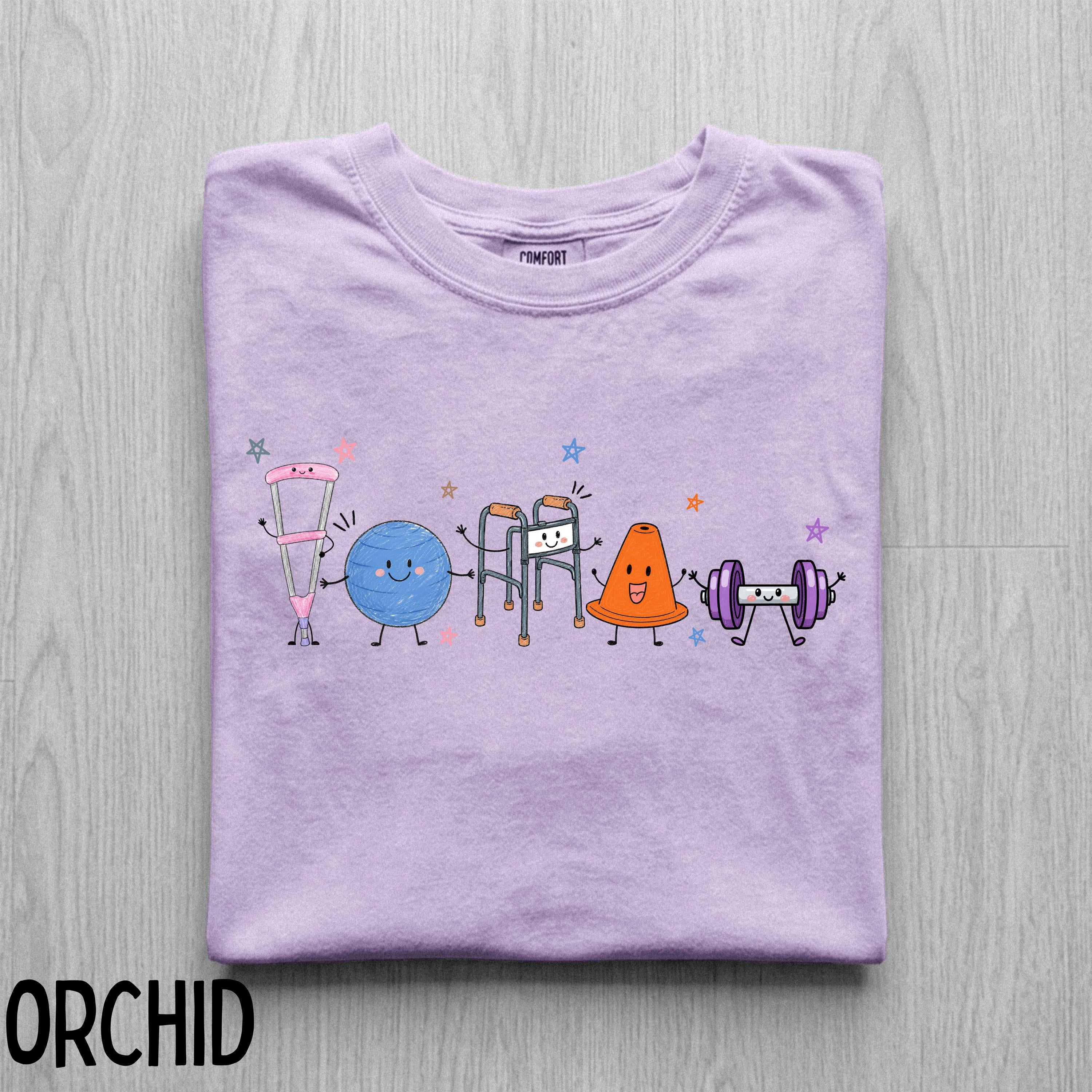 Comfort Colors Physical Therapy Doodle Shirt, PT Graduation Appreciation Gift
