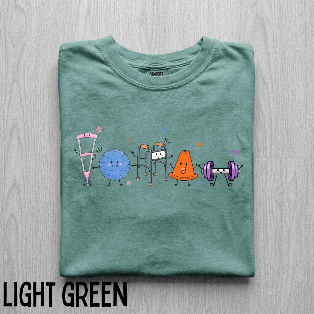 Comfort Colors Physical Therapy Doodle Shirt, PT Graduation Appreciation Gift