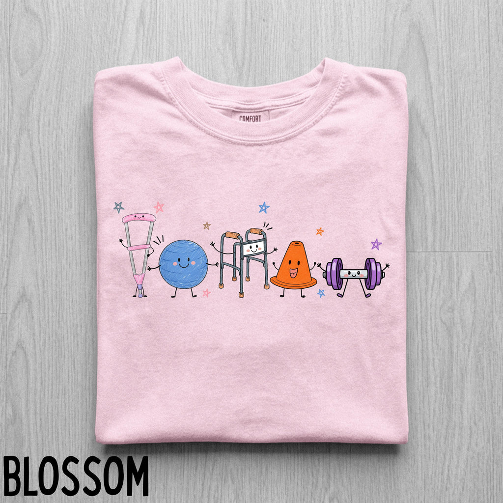 Comfort Colors Physical Therapy Doodle Shirt, PT Graduation Appreciation Gift