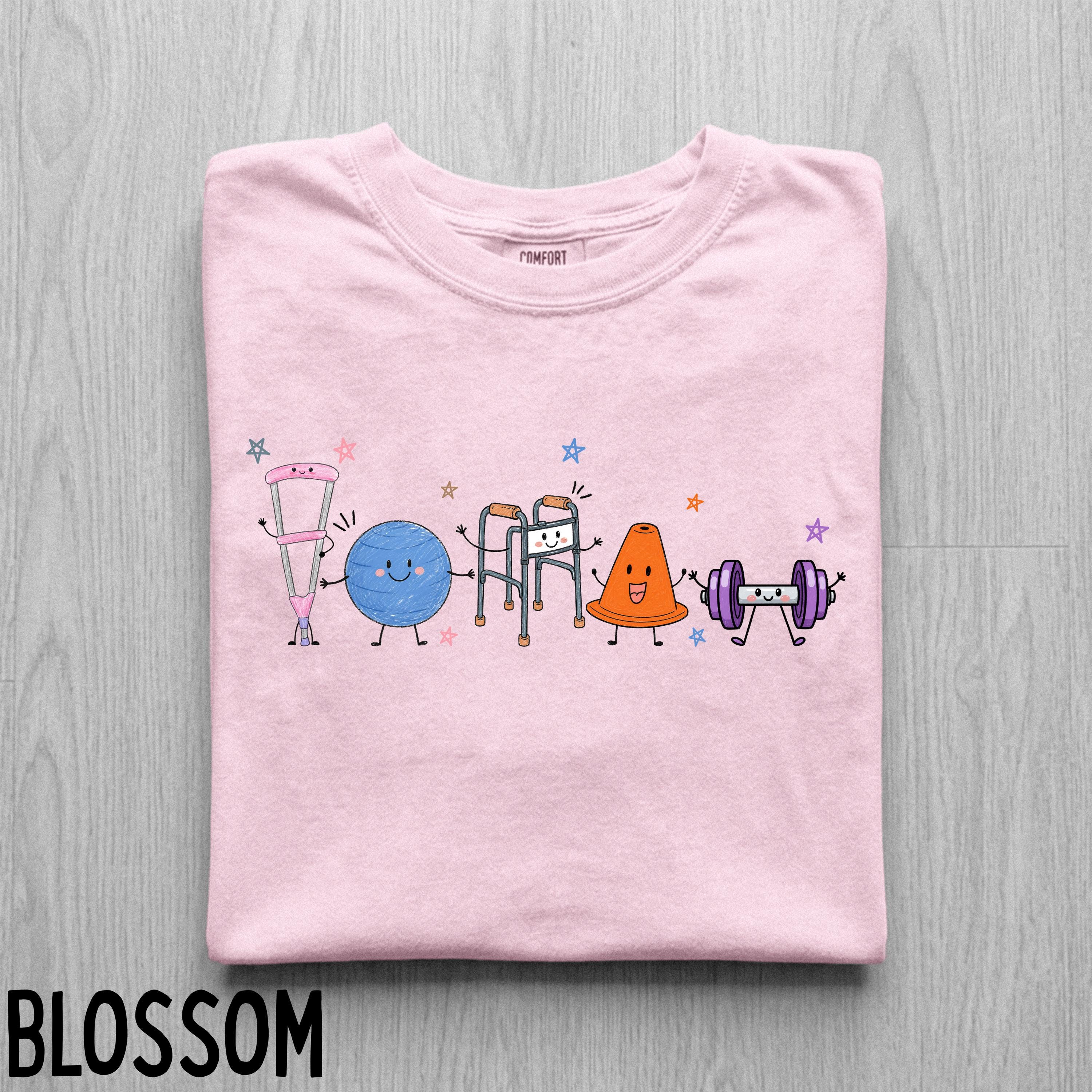 Comfort Colors Physical Therapy Doodle Shirt, PT Graduation Appreciation Gift
