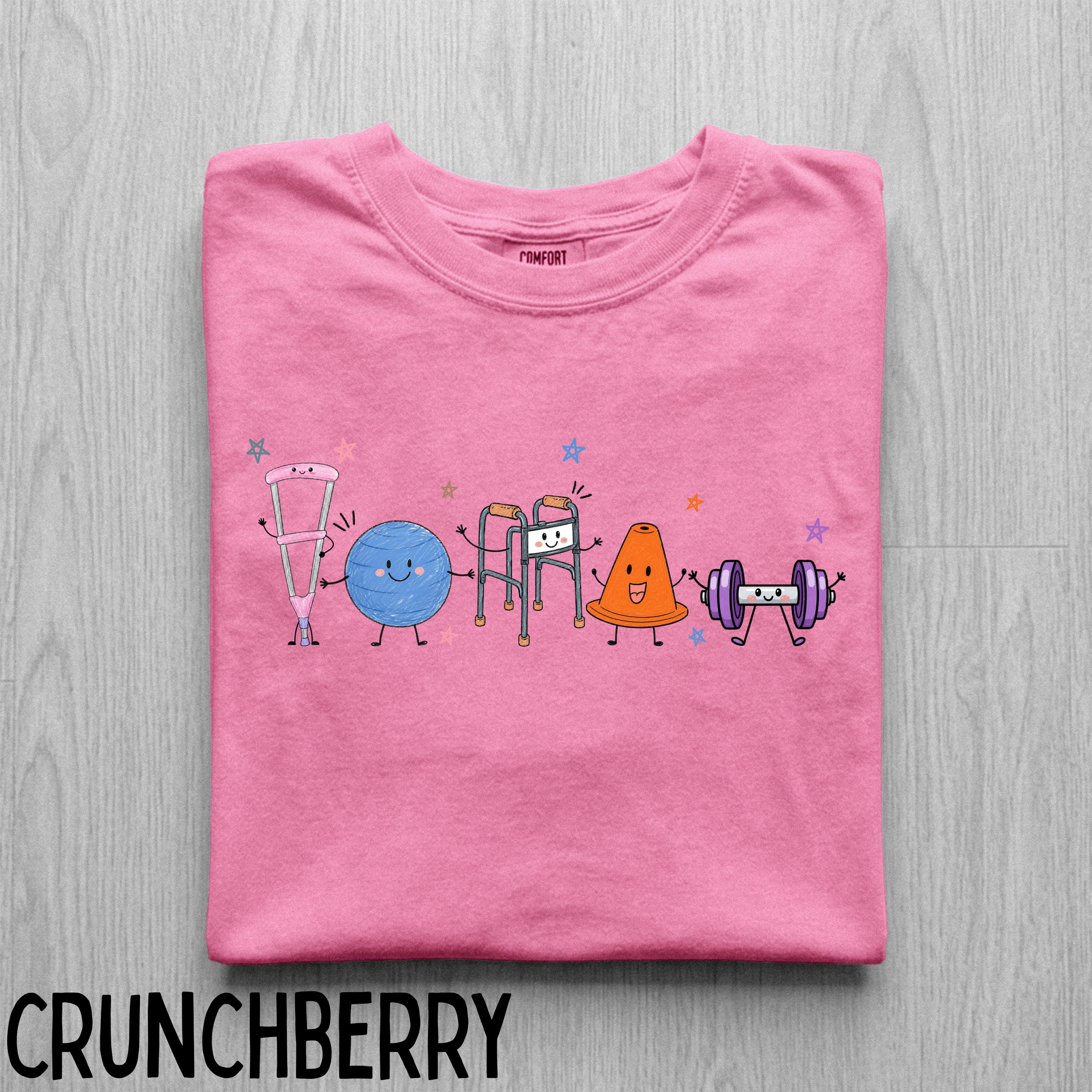 Comfort Colors Physical Therapy Doodle Shirt, PT Graduation Appreciation Gift